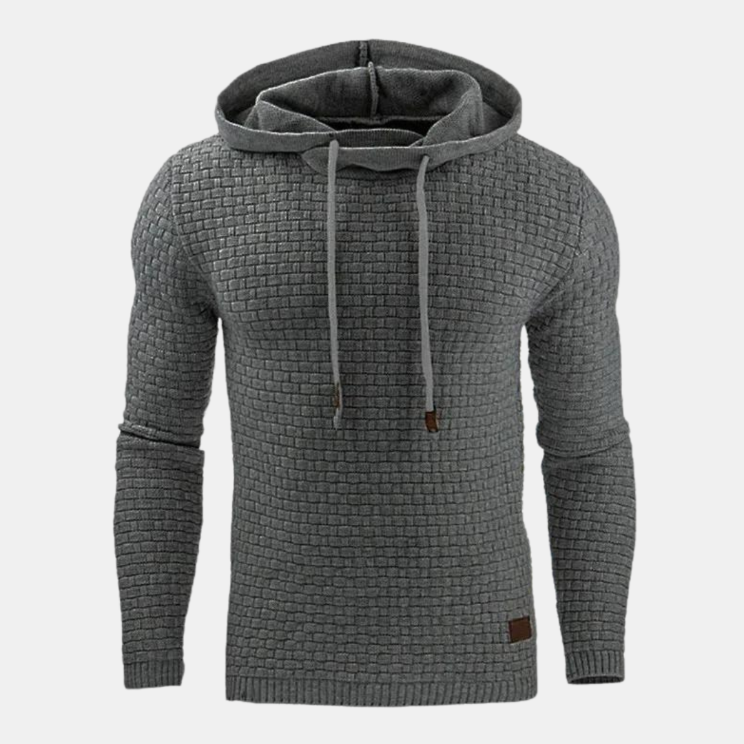 Herren Unisex Kapuzenpullover Vintage Muster Grau - Norvielle