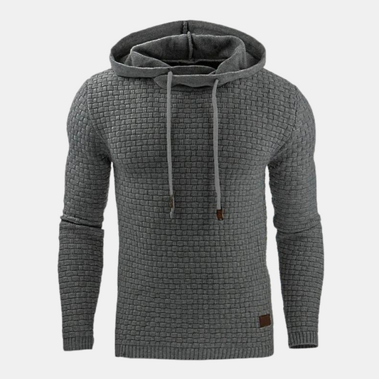 Herren Unisex Kapuzenpullover Vintage Muster Grau - Norvielle