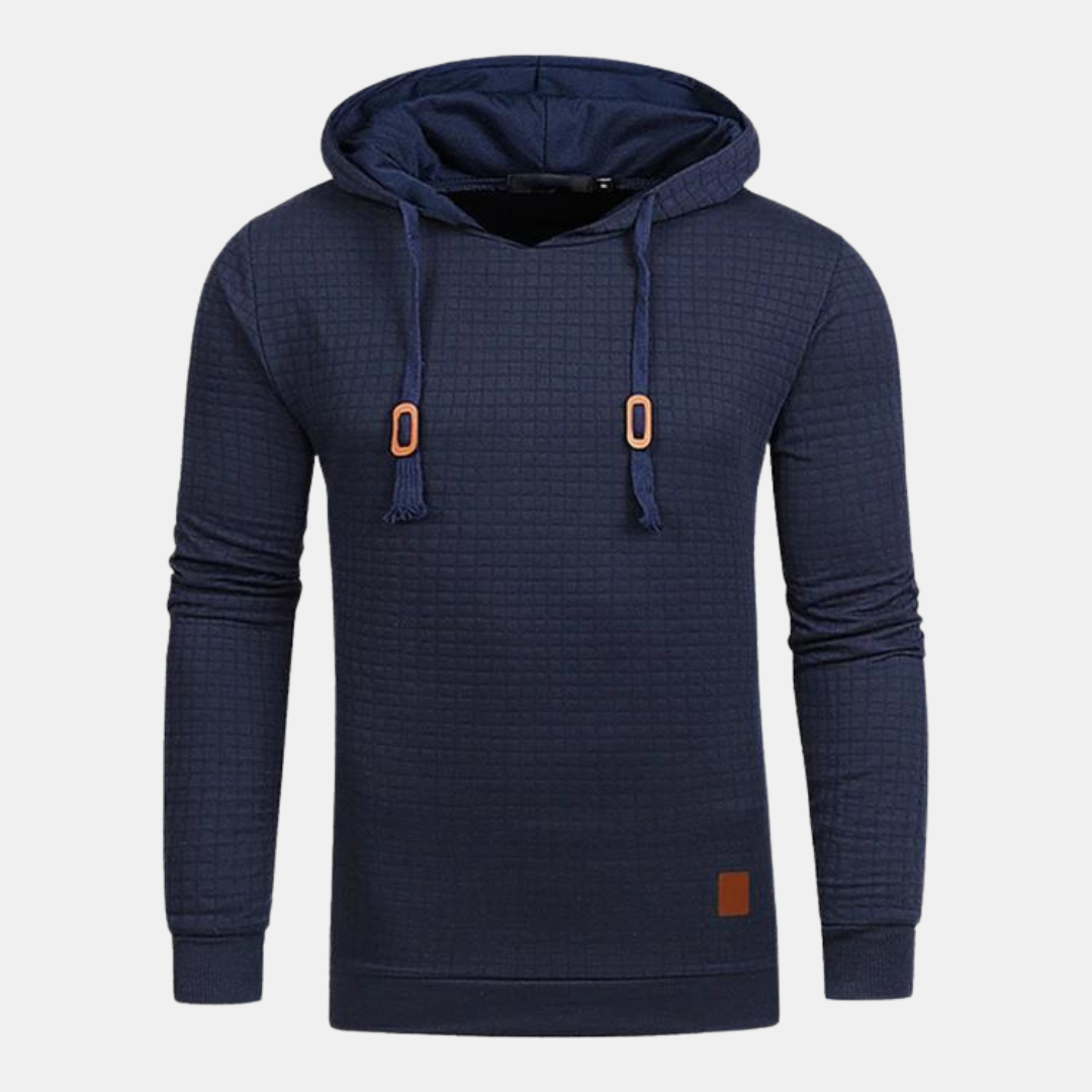 Herren Unisex Kapuzenpullover Vintage Muster Grau