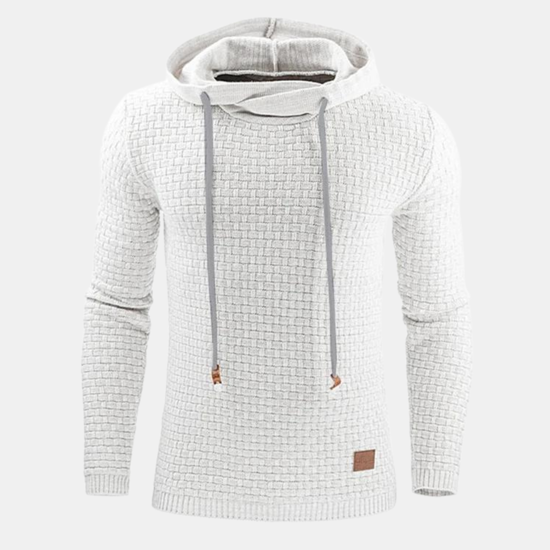 Herren Unisex Kapuzenpullover Vintage Muster Grau