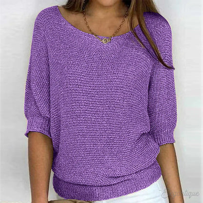 Damen Pullover Elegantes Design Weich