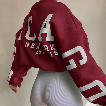 Damen Oversize Pullover Großgröße Modern