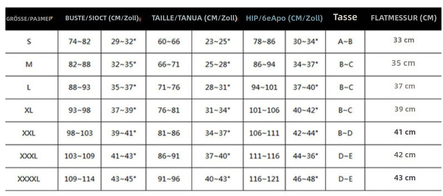 Damen Badeanzug Große Größe Hochtaille Rüschen
