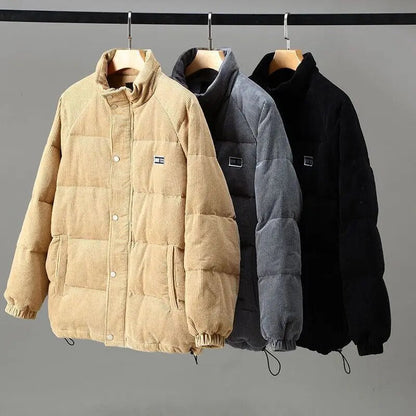 Herren Cordjacke Warme Winterjacke Outdoor