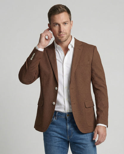 Herren Slim-Fit Blazer Modern Schlank