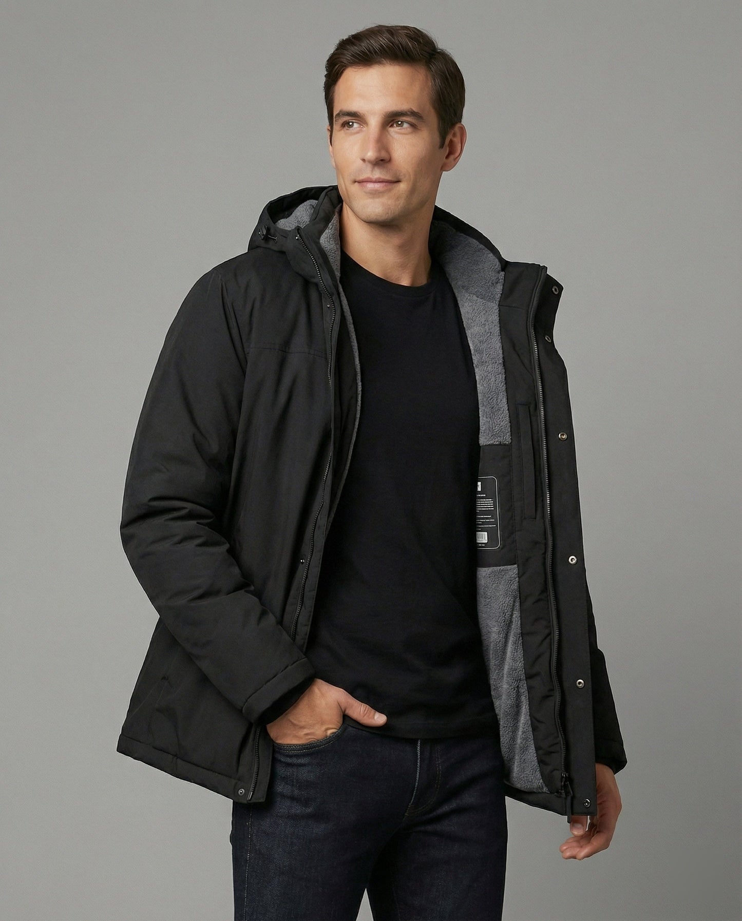 Herren Wintermantel Modern Wasserdicht - Norvielle