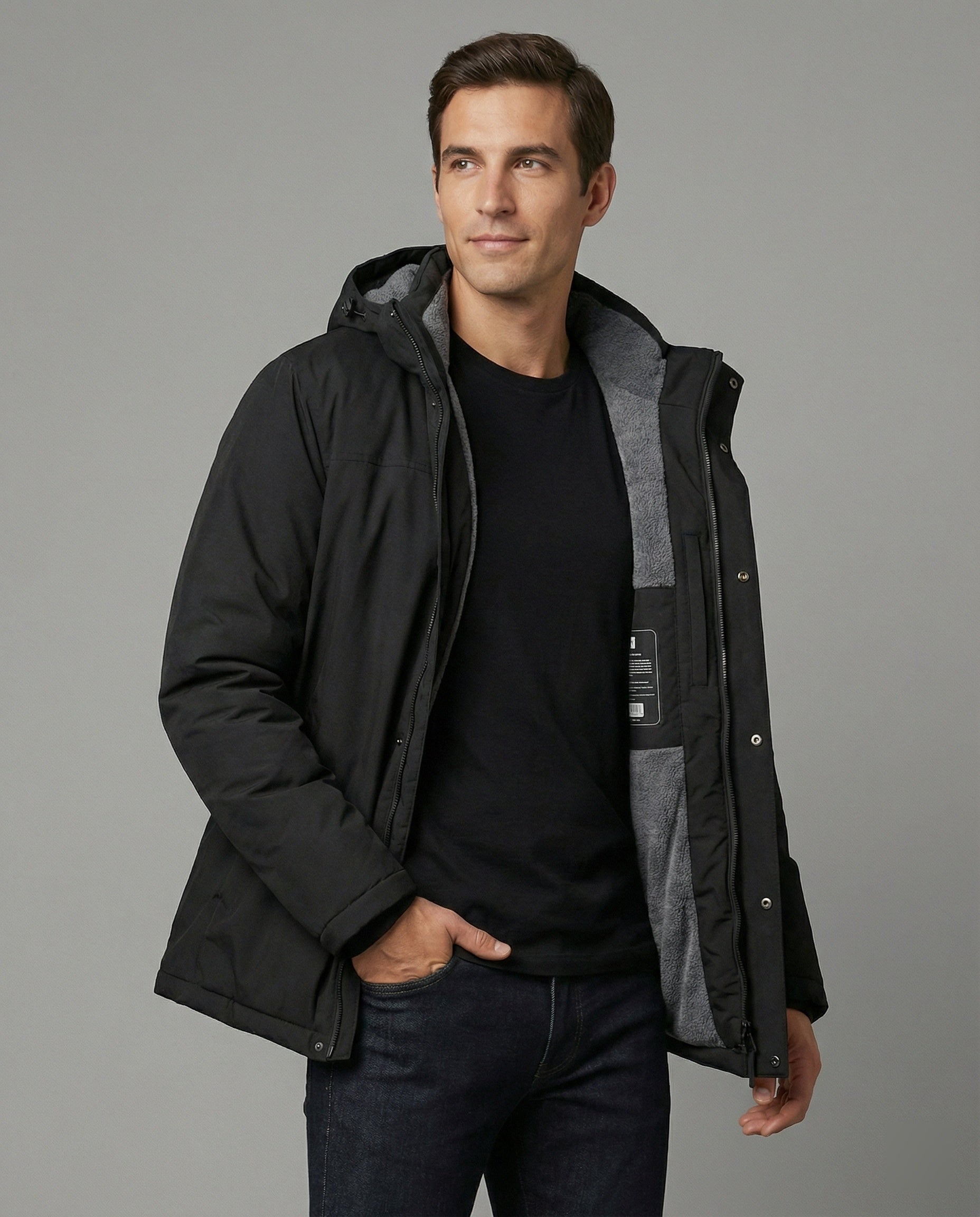 Herren Wintermantel Modern Wasserdicht - Norvielle