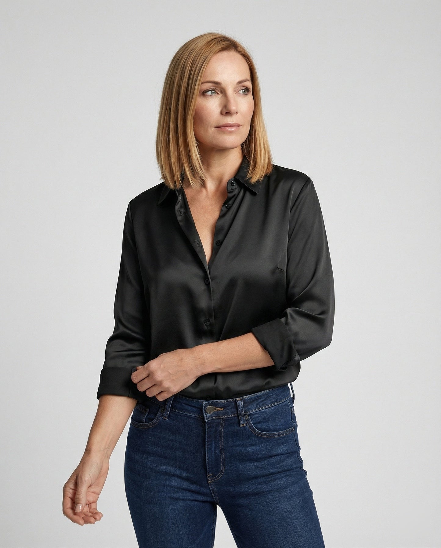 Damen Bluse Kurzarm Elegant - Norvielle