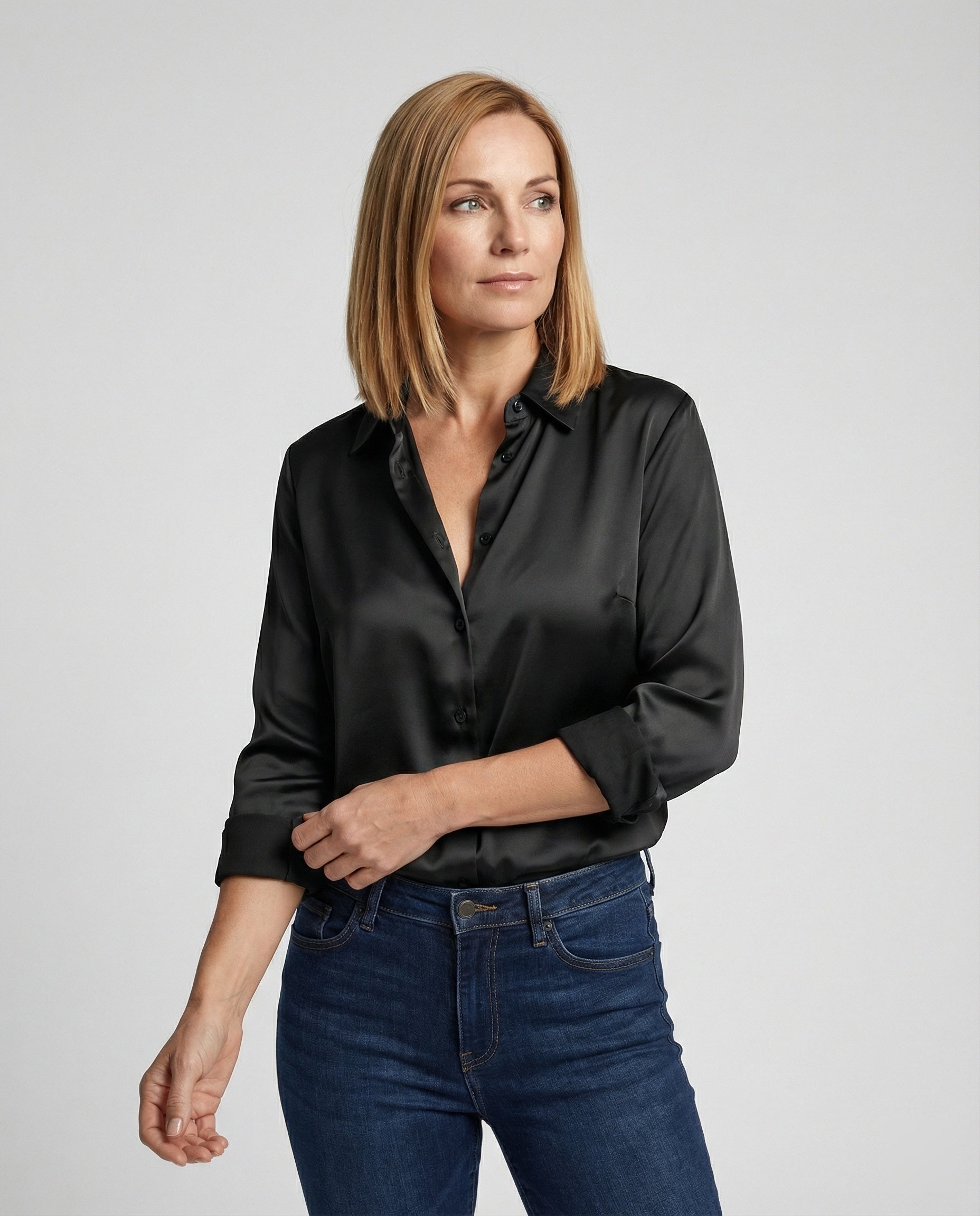 Damen Bluse Kurzarm Elegant - Norvielle