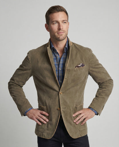 Herren Blazer Cord Modern Slimfit