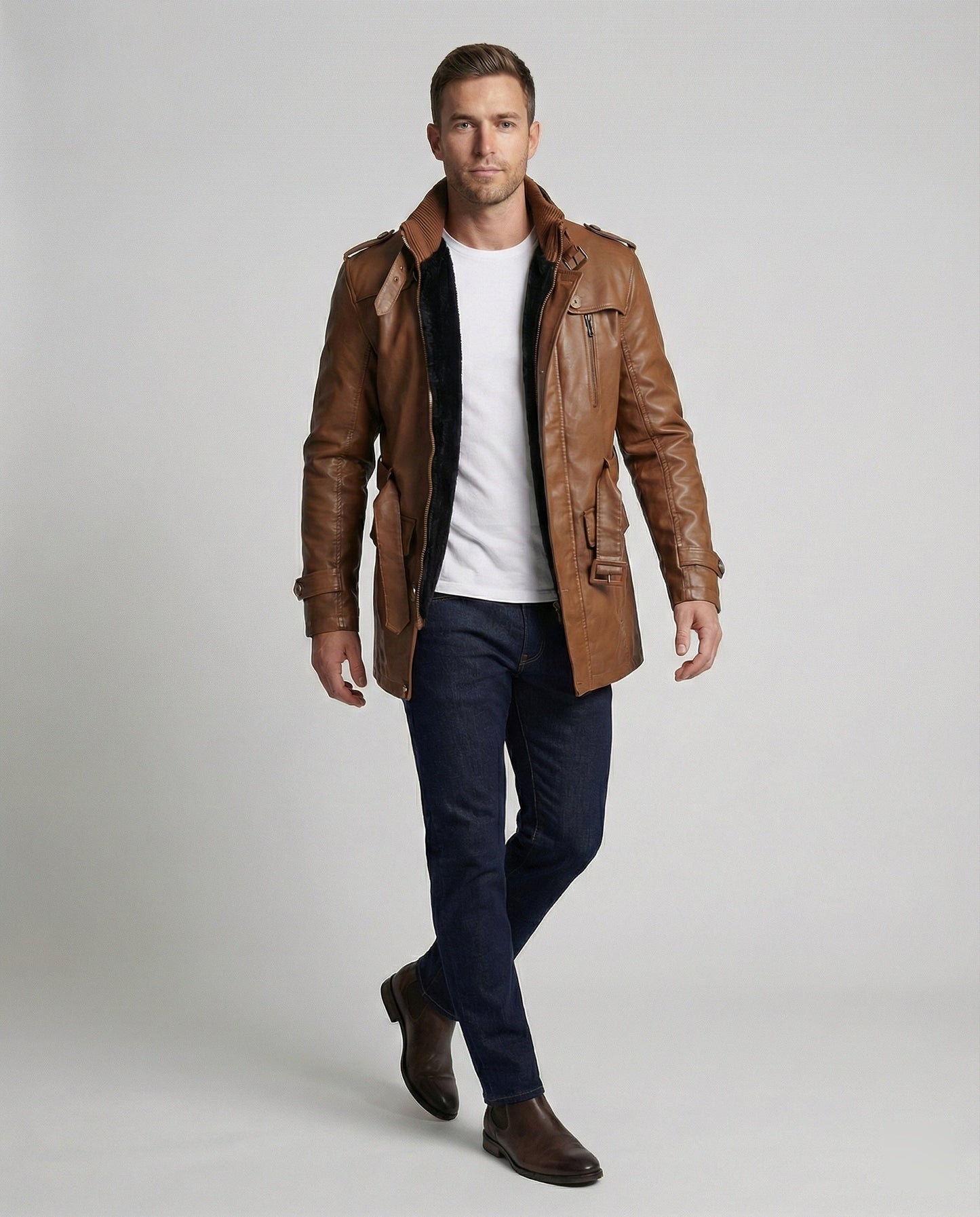Herren Mantel Moderner Stil Elegantes Design