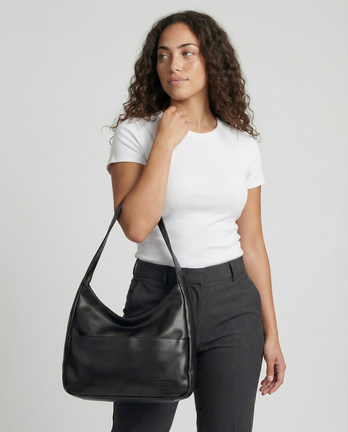 Damen Schultertasche Modern Leder