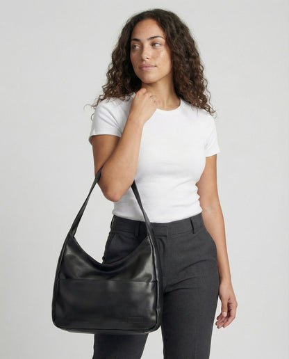 Damen Schultertasche Modern Leder