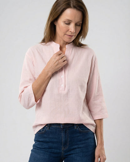 Damen Bluse Stehkragen Modern Eleganz