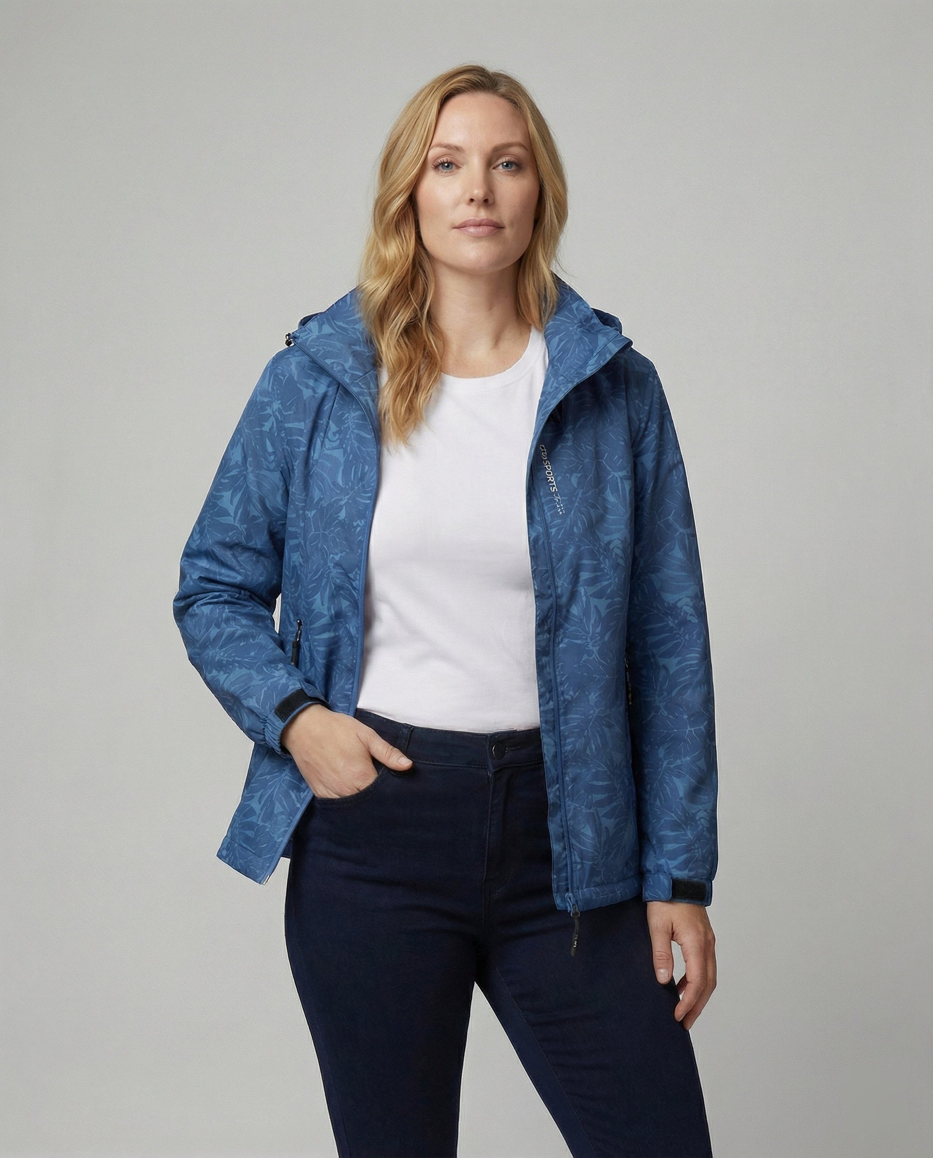 Wasserdichte Windjacke mit Verstellbarer Kapuze und Reißverschluss - Norvielle