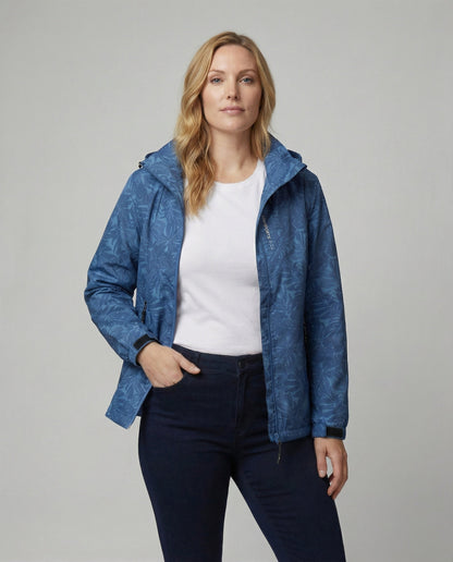 Wasserdichte Windjacke mit Verstellbarer Kapuze und Reißverschluss - Norvielle