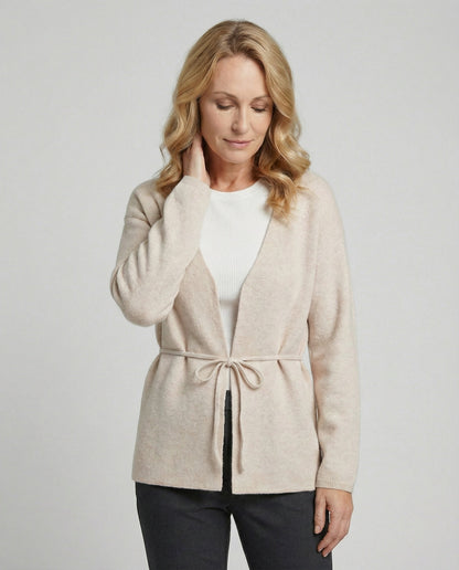 Damen Strickjacke Übergröße Mit Gürtel