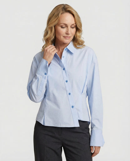Damen Asymmetrisches Hemd Modern Trendy - Norvielle
