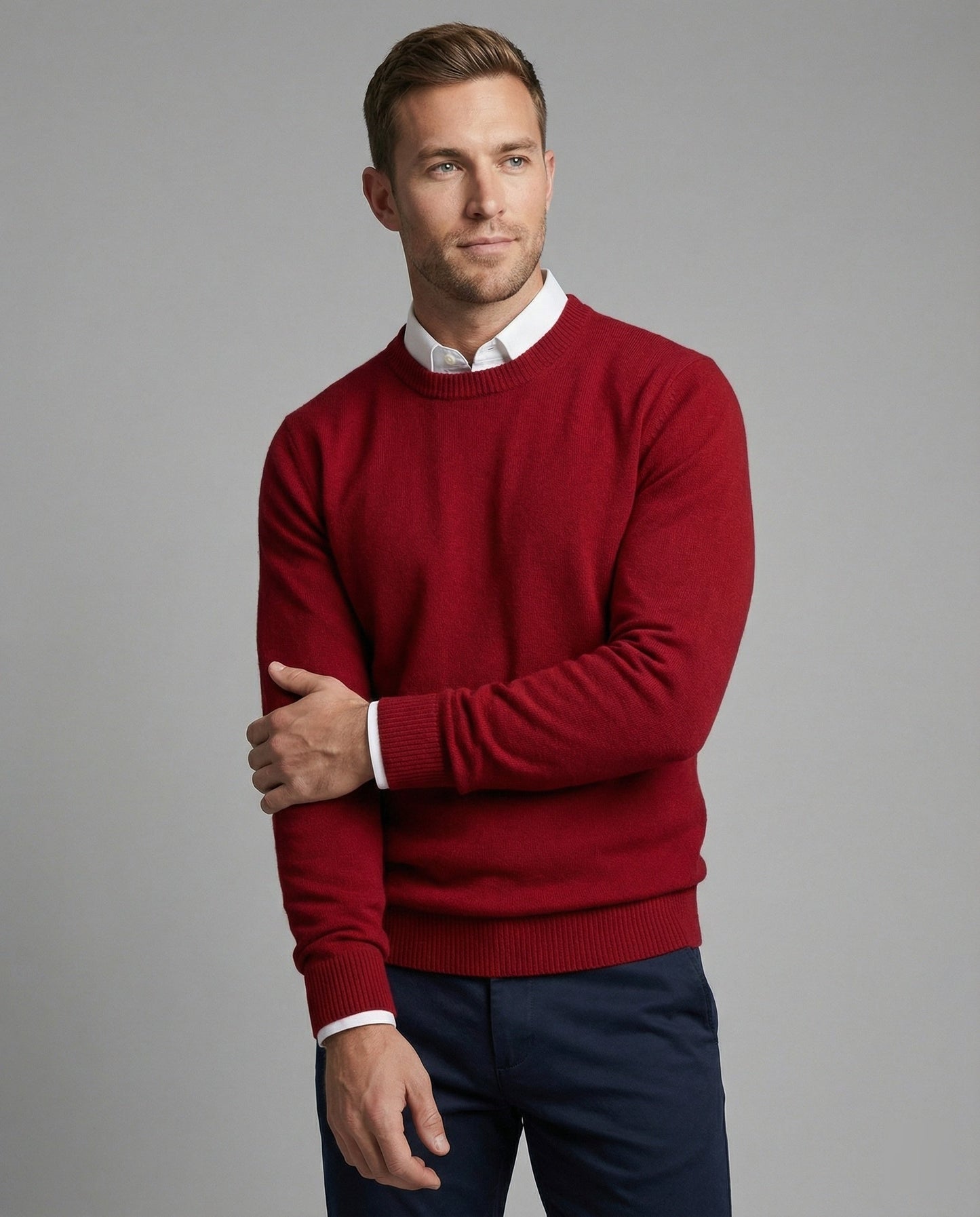 Herren Pullover Cashmere Weich