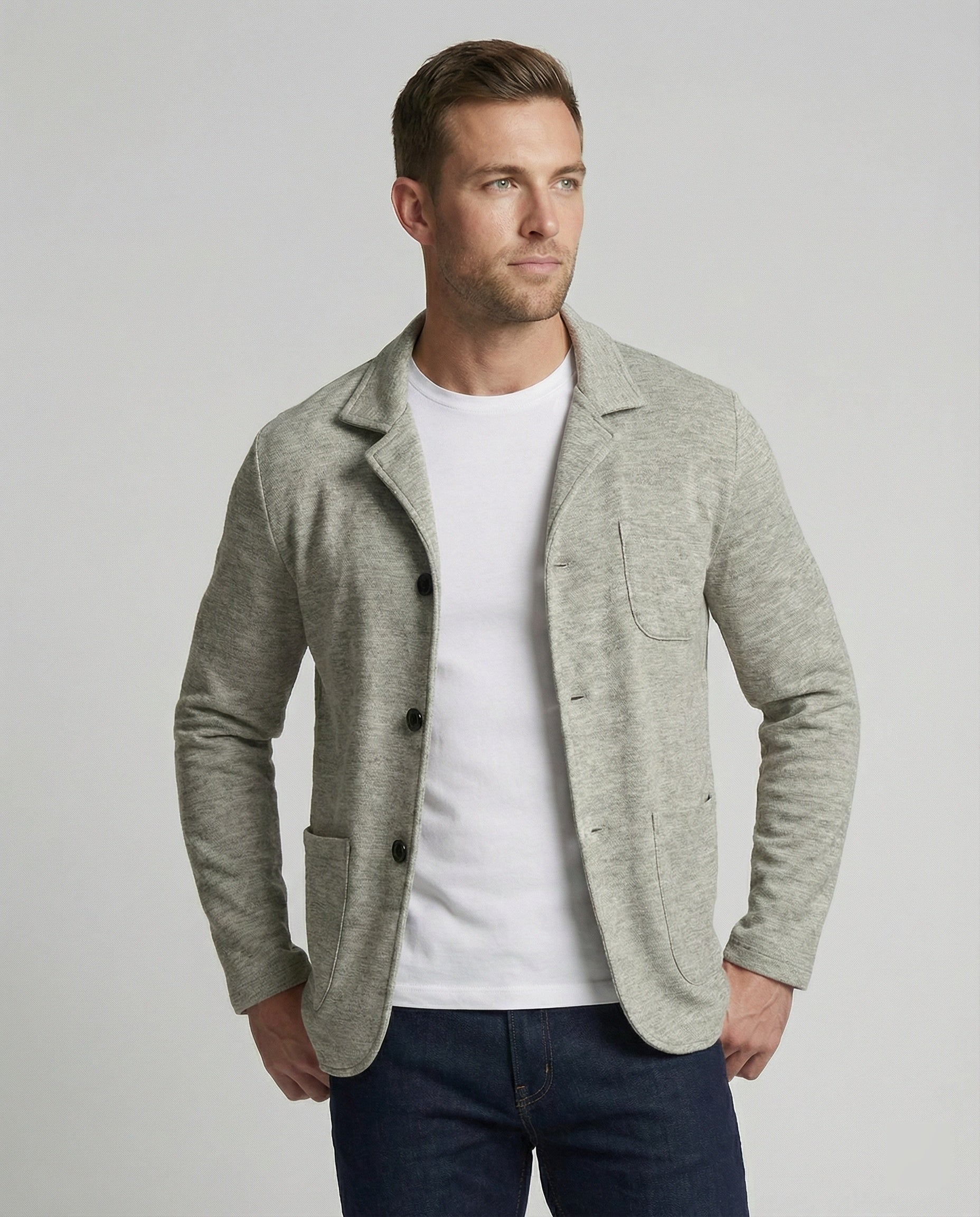 Herren Blazer Maßanfertigung Mit Taschen Elegant Schwarz - Norvielle