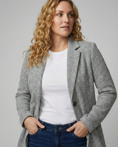 Damen Strickjacke Elegante Langarm