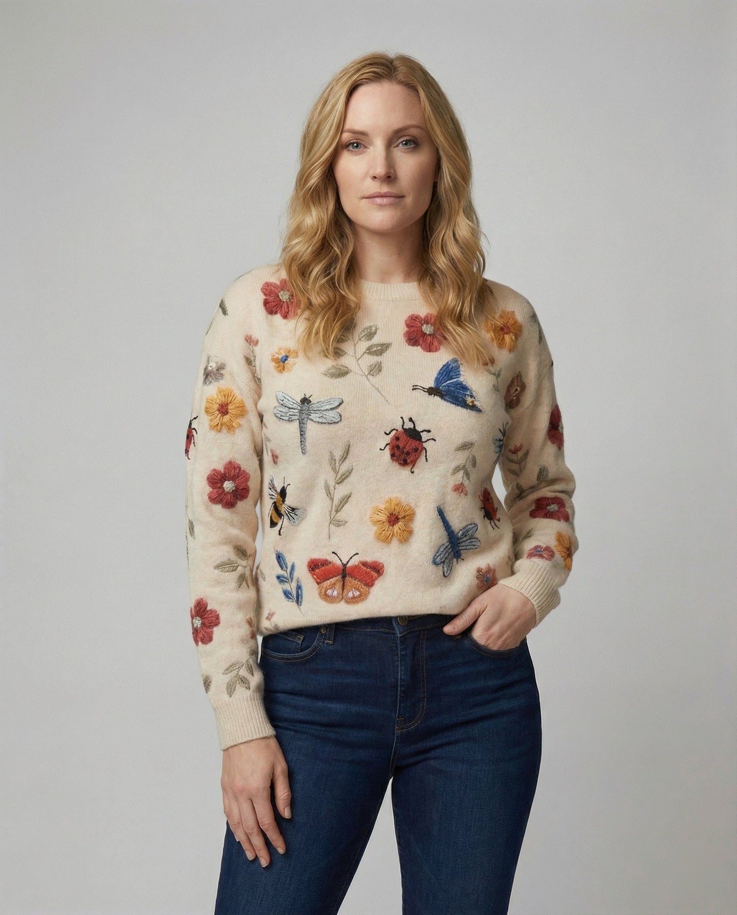 Damen Pullover Großstadt Chic - Norvielle