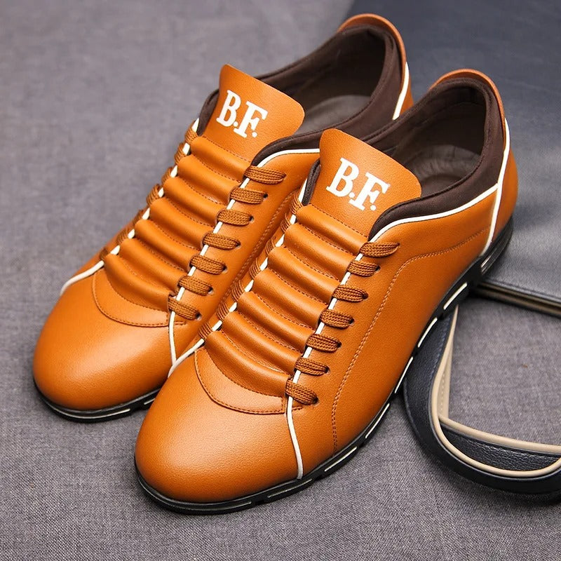 Herren Lederschuhe Robust Echtleder
