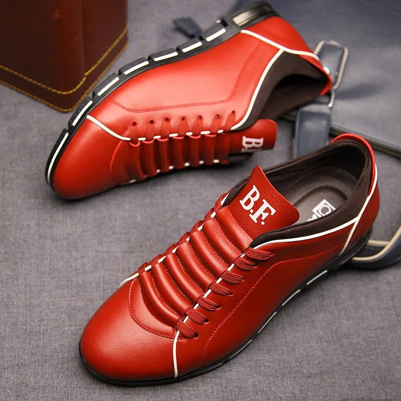 Herren Lederschuhe Robust Echtleder