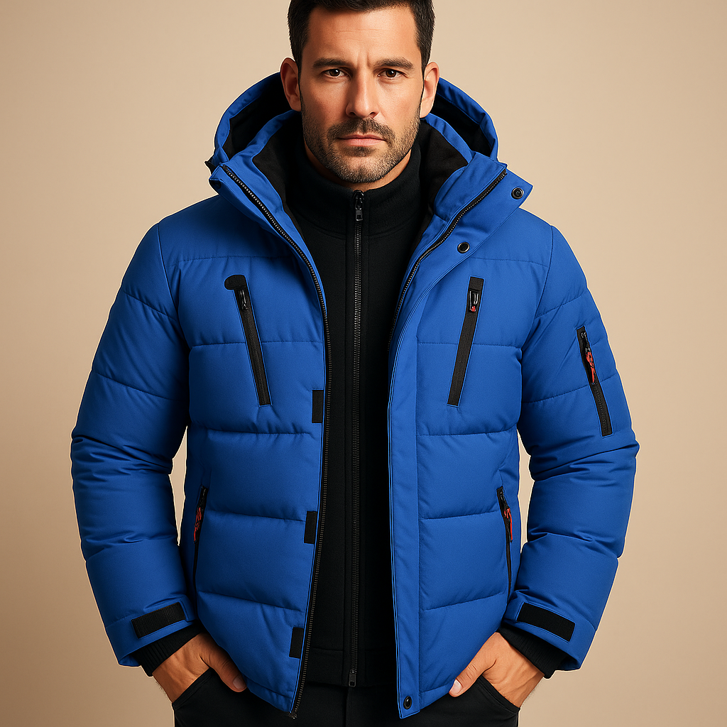 Herren Winterjacke Robust Dicke Isolierung Reißverschluss - Norvielle