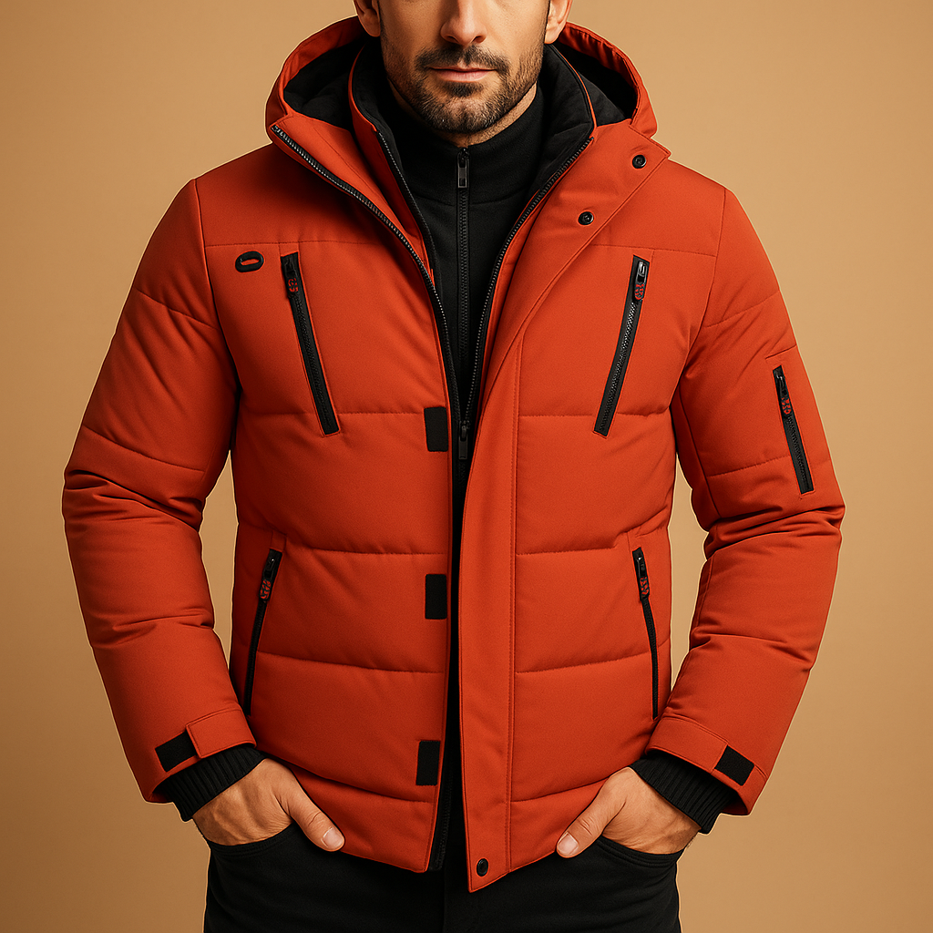Herren Winterjacke Robust Dicke Isolierung Reißverschluss