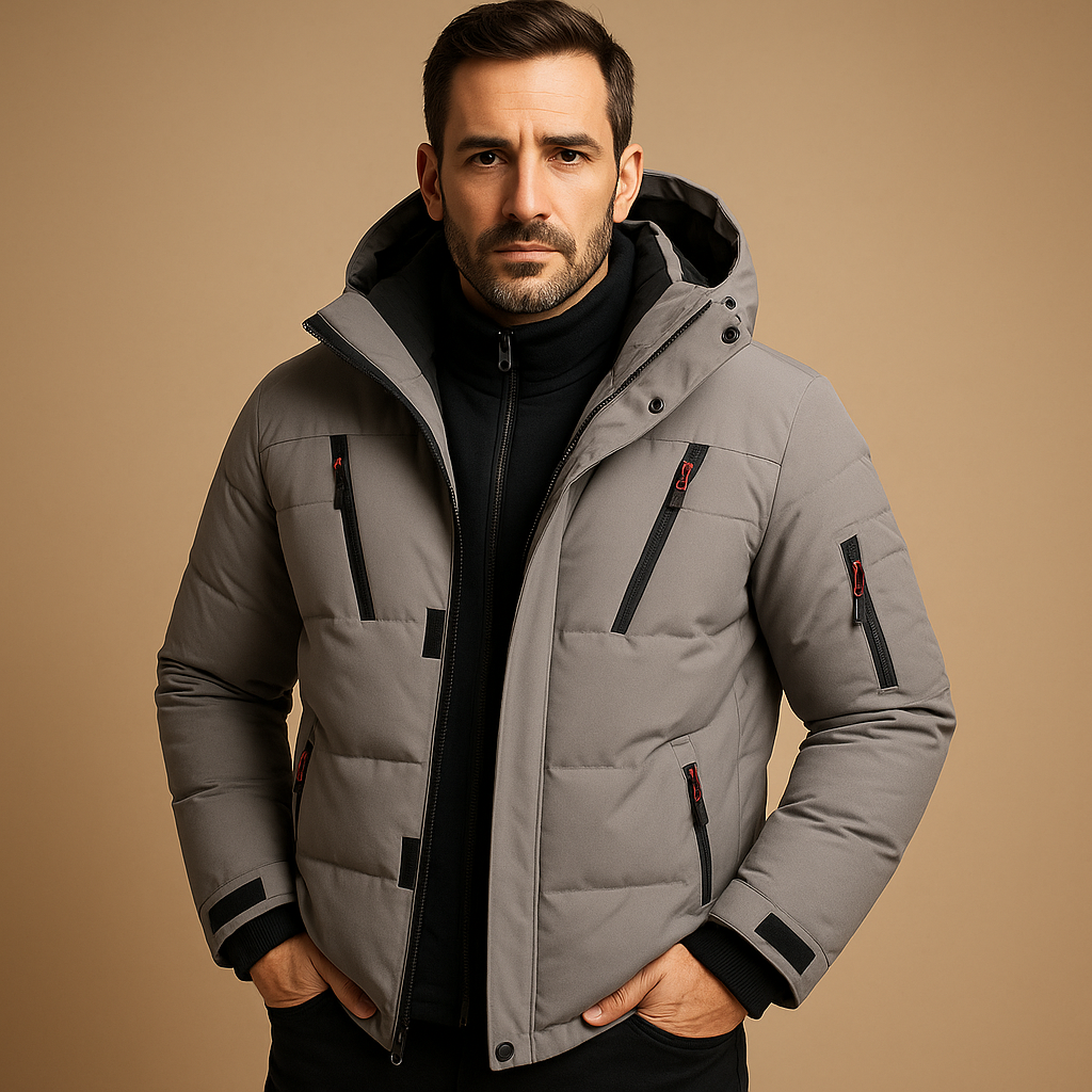 Herren Winterjacke Robust Dicke Isolierung Reißverschluss