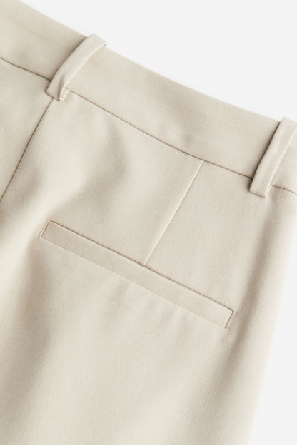 Damenhose Weit Bequem Bundfalten Gerader Schnitt