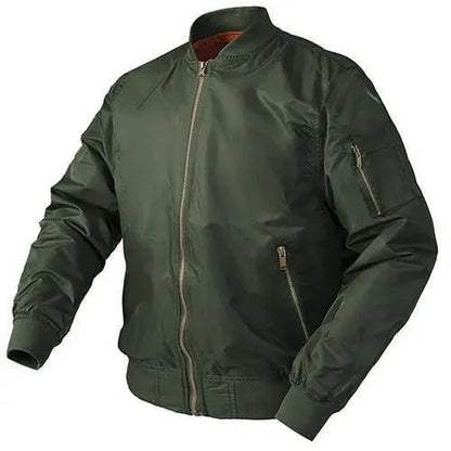 Herren Lederbomberjacke Vintage Stil