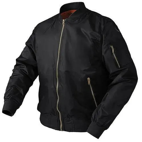 Herren Lederbomberjacke Vintage Stil