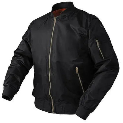 Herren Lederbomberjacke Vintage Stil