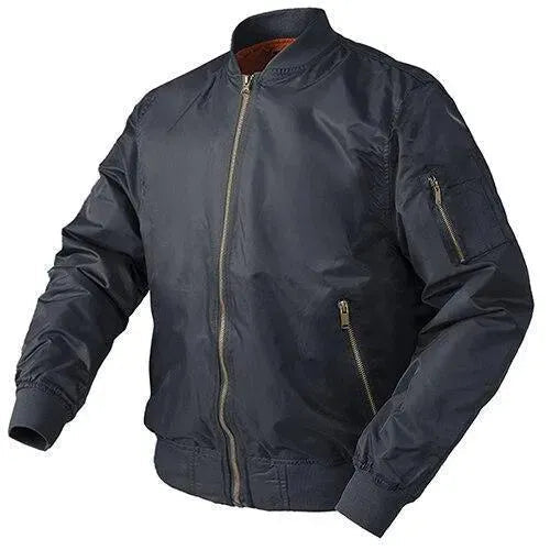 Herren Lederbomberjacke Vintage Stil