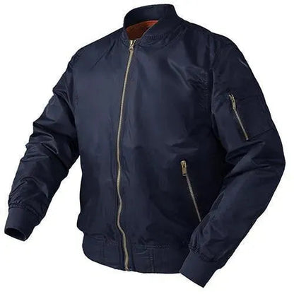 Herren Lederbomberjacke Vintage Stil