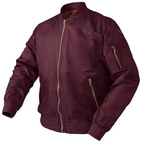 Herren Lederbomberjacke Vintage Stil