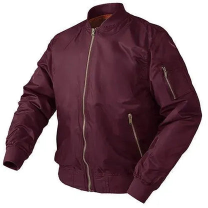 Herren Lederbomberjacke Vintage Stil