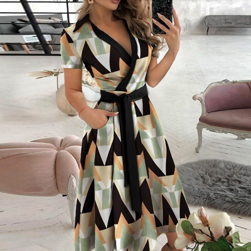Damen A-Linien-Kleid Lang Elegantes Zeitloses Design