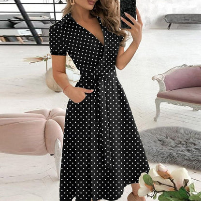 Damen A-Linien-Kleid Lang Elegantes Zeitloses Design