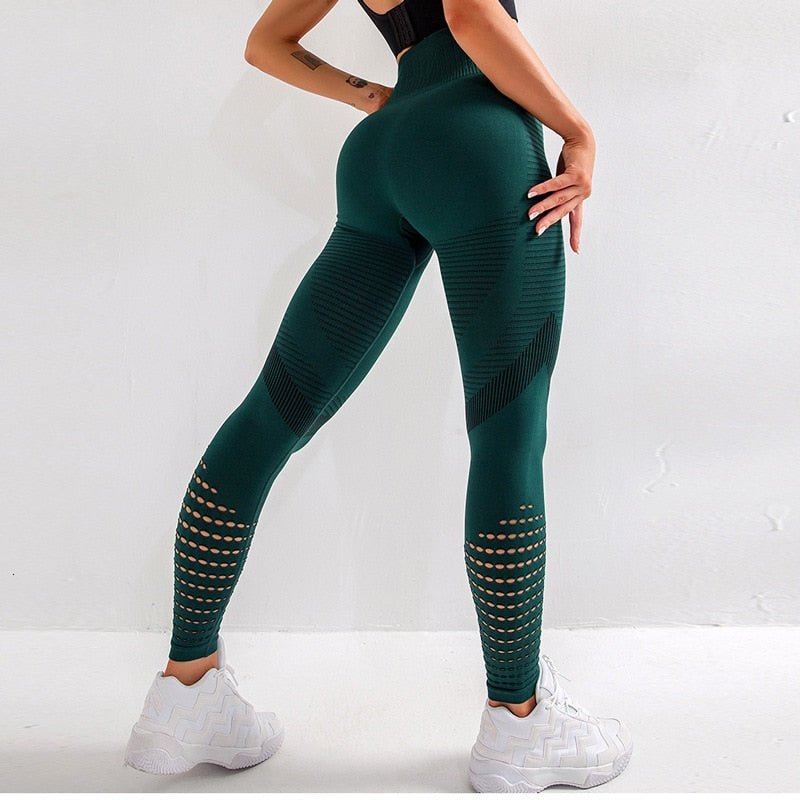 Damen Fitnessleggings Stretch Stoff Sportlich
