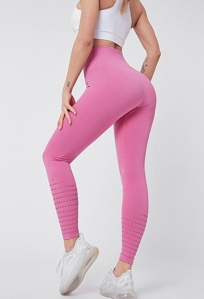 Damen Fitnessleggings Stretch Stoff Sportlich