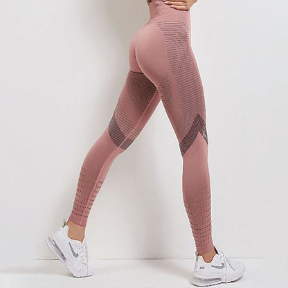 Damen Fitnessleggings Stretch Stoff Sportlich