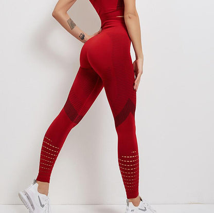 Damen Fitnessleggings Stretch Stoff Sportlich