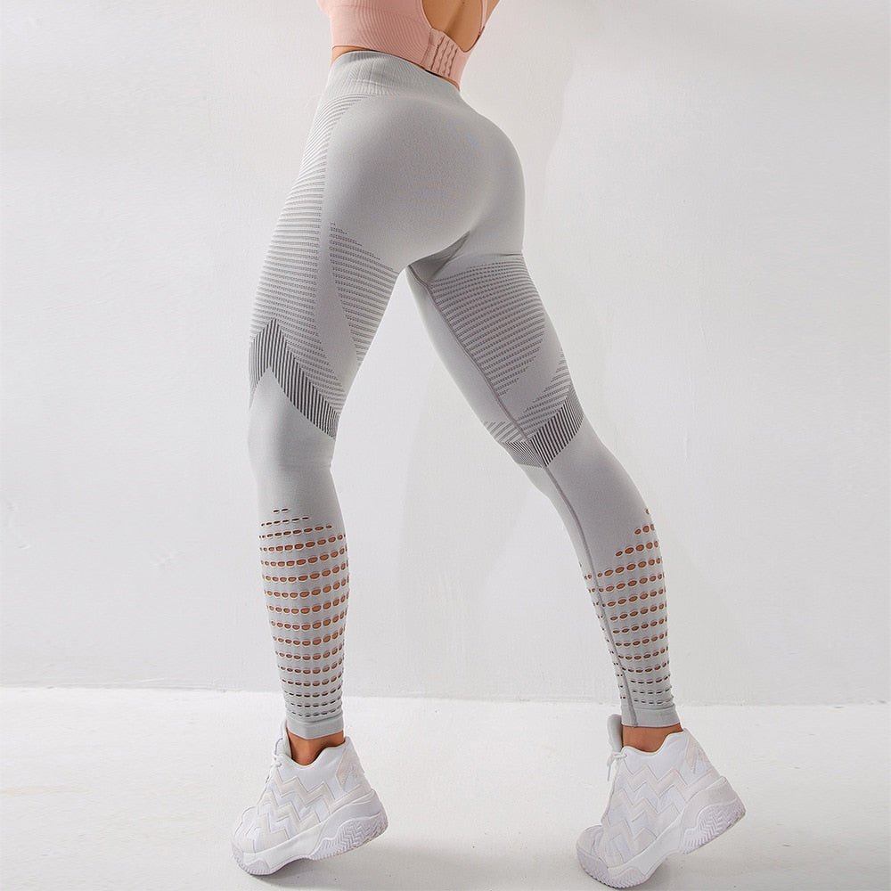 Damen Fitnessleggings Stretch Stoff Sportlich