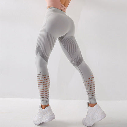 Damen Fitnessleggings Stretch Stoff Sportlich