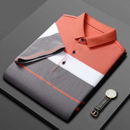 Herren Polo Klassisch Modern V-Ausschnitt