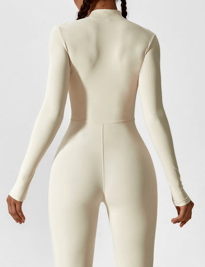 Damen Bodysuit Vollreißverschluss Nahtlos