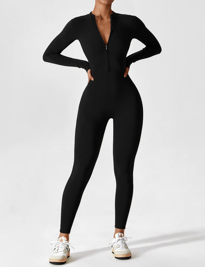 Damen Bodysuit Vollreißverschluss Nahtlos - Norvielle